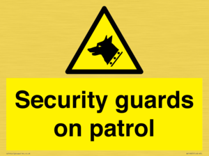 Security guards on patrol